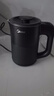 美的（Midea）燒水壺電熱水壺迷你便攜式燒水杯 旅行小容量0.6L 304不銹鋼開水壺輕音煮水自動斷電燒水壺06M102 曬單實(shí)拍圖