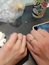 中國黃金（CHINA GOLD）愛(ài)意交織情侶戒指一對男女求婚對戒生日禮物送女友老婆結婚紀念日 愛(ài)意交織情侶戒指【玫瑰花盒】 曬單實(shí)拍圖
