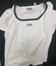 FILA 斐樂(lè)官方女士針織短袖衫2025夏新款時(shí)尚休閑簡(jiǎn)約修身U領(lǐng)T恤 云菇白-WT M 165/84A/M 曬單實(shí)拍圖