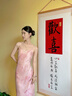 初蟬衣事初蟬衣事新中式國(guó)風(fēng)連衣裙女2025夏季新款內(nèi)搭粉色天絲印花吊帶裙 吊帶裙（淡絳粉） L （現(xiàn)貨） 曬單實(shí)拍圖