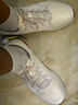 斯凱奇（Skechers）男鞋軟底網(wǎng)面鞋休閑鞋輕便減震跑步鞋耐磨運動鞋男 WHT白色 40 曬單實拍圖