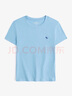 ABERCROMBIE & FITCH【經(jīng)典小麋鹿】女裝25夏季美式百搭圓領(lǐng)短袖T恤KI139-5273 藍色（藏青色小麋鹿） XS (160/84A) 曬單實拍圖