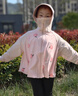 G.DUCKKIDS冰絲兒童防曬衣印花2025夏季薄款透氣女寶寶防曬服外套防紫外線 印花 桃子粉色 UPF50+ 130 建議身高120-130cm年齡7-8歲 曬單實(shí)拍圖