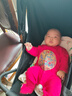 宜爽兒嬰兒連體衣服冬裝滿月百歲服大紅色純棉秋冬季套裝新生兒寶寶哈衣 紅色 66cm 曬單實(shí)拍圖