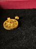 周大生黃金吊墜足金古法琺瑯花絲鏤空羅盤吊墜典雅送老婆送媽媽生日禮物 金重約6.8g 曬單實(shí)拍圖