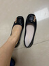 ZHR淺口單鞋女春秋真牛皮粗跟女鞋通勤風(fēng)一腳蹬鞋子女 AH323 黑色 37 曬單實拍圖