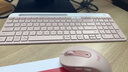 羅技（Logitech）K580無線藍(lán)牙超薄靜音鍵盤 辦公鍵盤筆記本電腦手機(jī)Mac平板ipad鍵盤雙模外接鍵盤薄膜 便攜多屏 粉色-辦公套裝【K580+M650-M】 曬單實(shí)拍圖