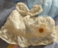 兔兔大文嬰兒帽子夏季薄款空頂遮陽新生兒胎帽0-3-6個(gè)月女寶寶護(hù)囟門發(fā)帶 蝴蝶結(jié)發(fā)帶帽 帽圍40-45cm（建議0-12個(gè)月） 曬單實(shí)拍圖