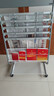 得力(deli）金屬報刊架報紙架雜志架書報架宣傳冊資料雜志展示架圖書館銀行大廳前臺辦公用品置物架 【高125cm】5層報夾條+書籍欄+置物架 曬單實(shí)拍圖