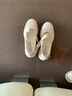 斯凱奇（Skechers）女鞋2025夏季新款漫月瑪麗珍透氣淺口單鞋厚底休閑鞋177602 自然色/NAT 36.5 曬單實拍圖
