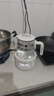 摩飛電器（Morphyrichards）電熱水壺全玻璃恒溫壺家用熱水壺?zé)畨仞B(yǎng)生煮茶壺多段控溫電水壺極速風(fēng)冷沖奶泡奶機(jī)MR5602 1.2L 椰奶白 曬單實(shí)拍圖