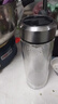 高硼硅雙層玻璃杯大容量泡茶杯茶水分離安全無毒隔熱杯車載水杯商 顯溫蓋530ml大容量直筒杯 曬單實拍圖