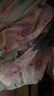 德瑪納【優(yōu)雅珠光套裝】夏季圓領(lǐng)燈籠袖印花兩件套女時尚 粉紫 S  曬單實拍圖