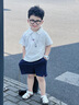 G. DUCKKIDS男寶寶套裝夏裝2025新款嬰兒洋氣時(shí)髦衣服嬰幼兒POLO衫兩件套夏季 XT-2512101 套裝 80 cm *建議19-24斤左右* 曬單實(shí)拍圖