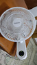 長虹（ChangHong）壁扇壁掛式電風(fēng)扇家用小型廚房衛(wèi)生間免打孔安裝掛墻壁式空氣循環(huán)風(fēng)扇 白色機械 加大款【免釘膠】 曬單實拍圖