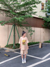 純棉短袖短褲套裝女夏季大碼胖mm寬松時(shí)尚休閑運動(dòng)風(fēng)穿搭一整套潮 白色 L 曬單實(shí)拍圖