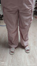 FILA【涼感】斐樂兒童童裝褲子2025年夏季新款女大童運(yùn)動(dòng)梭織長褲 煙粉-PK 170 曬單實(shí)拍圖