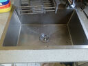 七?！镜聡繌N房洗菜盆下水管配件水槽排水管全套洗菜池防臭下水器 單槽有溢水三通套裝（后置款） 管長(cháng)80厘米【304材質(zhì)】 曬單實(shí)拍圖