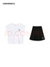Converse匡威童裝女童套裝2025夏季新款運(yùn)動(dòng)兩件套網(wǎng)球服短袖半身裙休閑潮 純白色 140 /64 【建議身高128-140cm】 曬單實(shí)拍圖
