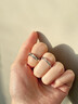 莫桑石鉆石婚戒對戒結(jié)婚一對婚禮情侶七夕禮純銀鍍鉑金pt950戒指 輕奢款-共度愛河女戒-玫瑰花禮盒 默認活口【閉口備注圈號】 曬單實拍圖