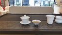 冰種羊脂玉茶具套裝白瓷蓋碗套裝茶壺茶杯茶洗輕奢禮盒裝送禮 和田玉瓷13入蓋碗西施壺禮盒裝 曬單實(shí)拍圖