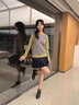 VOIC短靴女春秋新款粗跟單靴軟底軟面百搭后拉鏈優(yōu)雅馬丁靴 黑色【單里】 37 曬單實拍圖