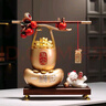 赟婭稱心如意聚寶盆擺件招財(cái)聚財(cái)家居客廳辦公室桌面裝飾品開業(yè)喬遷禮 一桶金稱心如意+底座+躺賺貓 曬單實(shí)拍圖