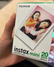 富士FUJIFILM instax立拍立得相機 3英寸相紙膠片膠卷 3寸雙包+相冊+冰箱貼+收納盒【20張白邊】 官方標(biāo)配 曬單實拍圖
