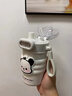 基歐歐蒂保溫杯女生2025新款高顏值水杯學(xué)生大容量杯子雙飲吸管保冷咖啡杯 白色小狗420ml 曬單實(shí)拍圖