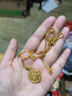默研（MOYAN）金店款新中式古法金福字算盤花絲八寶羅盤國風(fēng)項(xiàng)鏈套鏈送女友 福字算盤八寶羅盤項(xiàng)鏈 曬單實(shí)拍圖