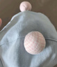 尼多熊嬰幼兒胎帽純棉春秋四季可愛(ài)帽子初生寶寶囟門(mén)帽男女藍色 曬單實(shí)拍圖