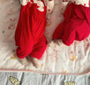 迪士尼嬰兒春秋款單層可愛連體衣新生兒女寶寶衣服爬服外出服嬰童 紅色 73cm 曬單實拍圖