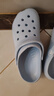 名創(chuàng)優(yōu)品（MINISO）洞洞鞋男女夏季外穿沙灘涼鞋防滑厚底踩屎感包頭涼拖鞋 藍(lán) 38-39 曬單實(shí)拍圖