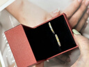 中國黃金（CHINA GOLD）S足銀情侶戒指男女對戒輕奢祥云指環(huán)七夕情人節(jié)禮物送女朋友老婆 【當(dāng)/次日達】意中人情侶對戒【品牌禮盒】 曬單實拍圖