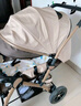 安貝尼 嬰兒推車可坐可躺雙向推行小孩手推車四輪減震可折疊BB車 至尊版-卡其色四輪橡膠+四輪減震 曬單實(shí)拍圖
