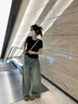 微光里復(fù)古a版闊腿牛仔褲女2025夏季新款梨形寬松bf慵懶風(fēng)直筒大腳褲子 慵懶牛仔褲復(fù)古藍(lán)M碼80-110斤 曬單實(shí)拍圖