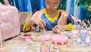 翎喏英國奶油膠咕卡套裝兒童玩具女孩生日禮物DIY手工咕盤貼紙貼 14種玩法998件咕卡禮盒+展架 曬單實拍圖