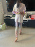 moodytiger【仙女家族】女童T恤長袖春夏款打底衫假兩件輕薄涼感兒童防曬衣 曬單實(shí)拍圖