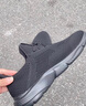 斯凱奇（Skechers）男鞋夏季透氣百搭休閑鞋一腳蹬減震運動網(wǎng)面鞋210281 全黑色/65867-BBK 42 曬單實拍圖