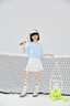 moonkids童裝女童冰絲速干百褶裙2025夏季新款兒童網(wǎng)球短裙涼感輕薄半身裙 18942藍(lán)色短袖+6126漸變?nèi)棺?140 cm 曬單實(shí)拍圖