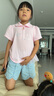 MiniPeace太平鳥(niǎo)童裝夏新女童POLO衫FBCOF2336 粉色 140cm 曬單實(shí)拍圖