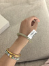 印象眸和田玉手鐲女款玉鐲子桂花糕手鐲多口徑可選送女友送媽媽 內(nèi)徑約57-58mm 曬單實(shí)拍圖