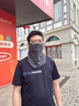 JEEP吉普冰絲防曬面罩全臉口罩男士夏季戶(hù)外防紫外線(xiàn)圍脖騎行脖套 深灰色純色 曬單實(shí)拍圖