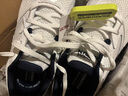 斯凱奇（Skechers）女鞋25新款秋季輕便休閑鞋百搭透氣鞋厚底顯高跑步鞋減震運(yùn)動鞋子 白色/海軍藍(lán)色/輕質(zhì)透氣 建議拍小一碼 36.5 (腳長23.5cm) 曬單實(shí)拍圖