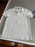 優(yōu)斯頓·保羅 EUSTON PAUL正品夏季新款100%純棉男士短袖T恤高檔翻領(lǐng)刺繡中青年百搭POLO衫 淺灰 L 曬單實(shí)拍圖