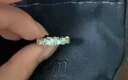 APM Monaco淡綠色麥穗女生戒指飾品送女友送閨蜜情侶對戒女神七夕禮物 淡綠色水滴戒指 048 曬單實(shí)拍圖
