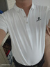 皮爾卡丹（pierre cardin）短袖T恤男夏季商務(wù)休閑上衣男士翻領(lǐng)純色寬松衣服男裝 白色 2XL 曬單實(shí)拍圖