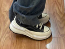 匡威（Converse）2024夏男鞋女鞋情侶款RunStarLegacyCX低幫夾心厚底帆布鞋休閑鞋 A11489C 37 曬單實拍圖