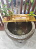 流水趣 竹排竹子流水循環(huán)擺件流水器上半部庭院客廳陽(yáng)臺陶瓷荷花缸造景 竹排長(cháng)70＋水泵＋過(guò)濾棉（不含缸 曬單實(shí)拍圖