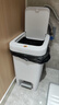佳幫手腳踏垃圾桶10.4L家用腳踩+手按雙開蓋廚房衛(wèi)生間廁所客廳臥室?guī)w 曬單實拍圖